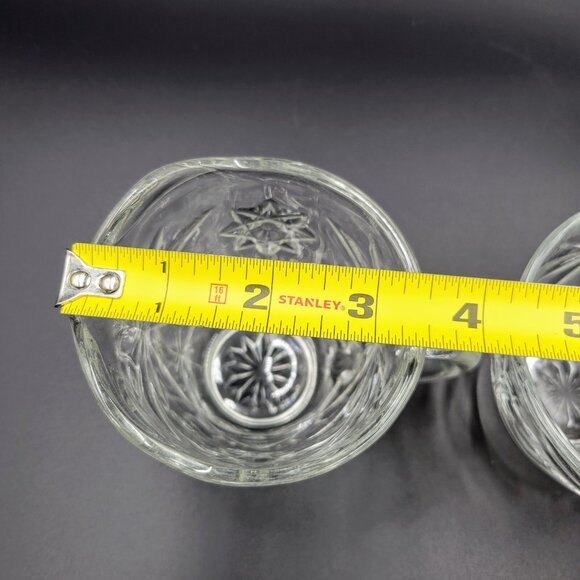 Vintage Sugar Bowls Cubist Cube Clear Glass Serving Kitchen Candy Dish Read - Picture 12 of 13